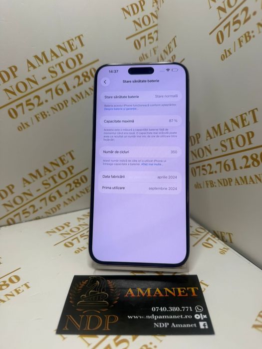 NDP Amanet Braila Iphone 16 Pro Max(55026)