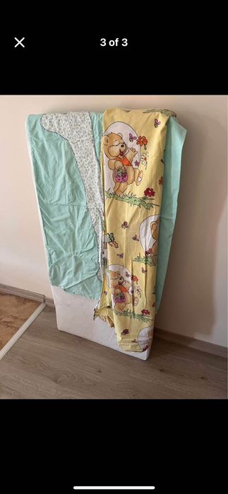 Сгъваема кошара Juju, 2 нива + матрак за детска кошара 120/60 подарък