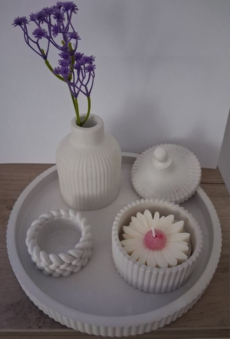 Mărțișoare din ceară de soia