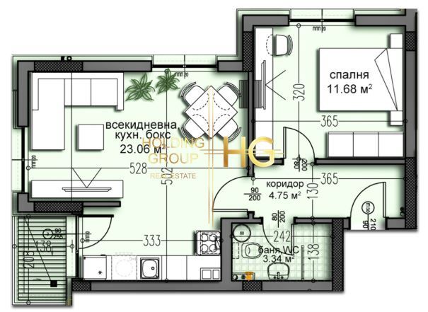 2-стаен в Варна-Изгрев площ 75 цена 122000 - снимка 1