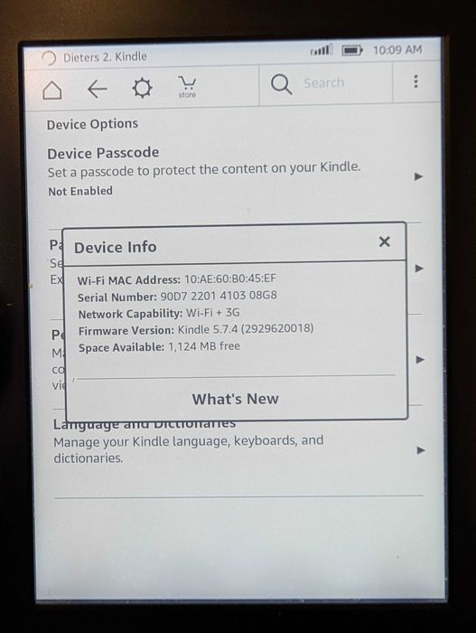 Amazon Kindle E-Reader Paperwhite 3G
