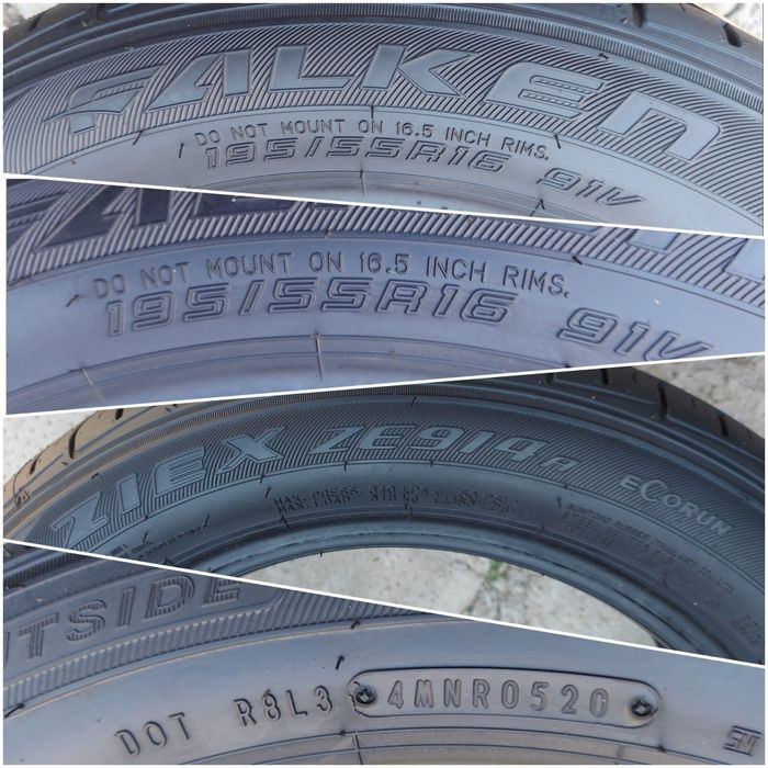 O bucată 215/195 55/45 R16 vară - una Pirelli Falken Hankook