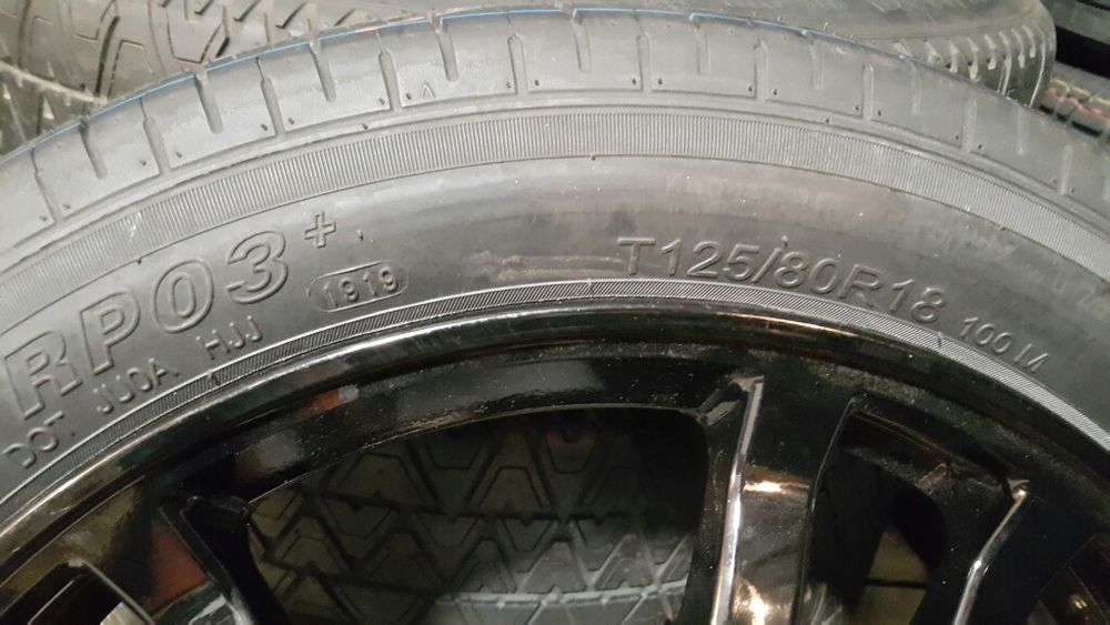 резервна гума патерица 16, 17 и 18цола 5х114.3 за хонда, мазда, нисан