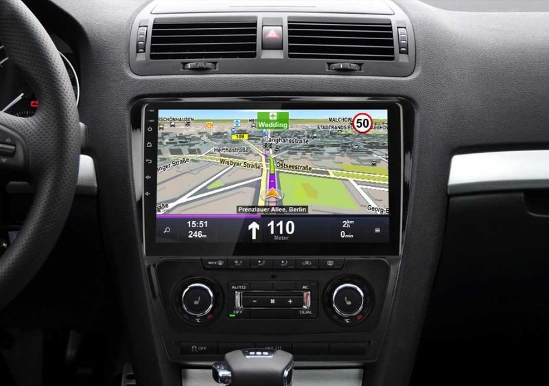 SKODA OCTAVIA 2, 2007-2014 -Андроид  Навигация  10'',  9701