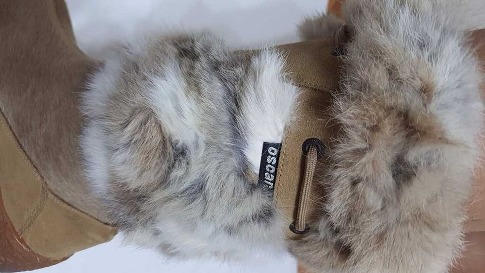 Cizme piele si blana naturala iepure de la OSCAR Sport marimea 38-38,5