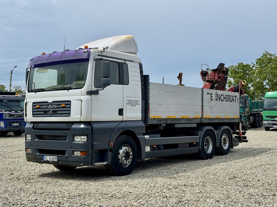MAN TGA 26.360 camion cu macara 15m 2003