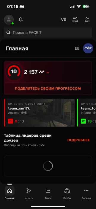 10 LVL faceit CS2