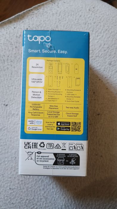 Tapo Video Doorbell Mini D205 Видео звънец