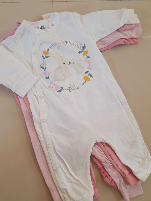 Set 5 salopete bebe, H&M, marimea 62