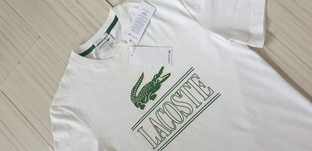 Lacoste Cotton Regular Fit  Unisex  XS НОВО ОРИГИНАЛНА Унисекс Тениска