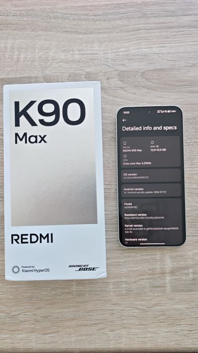 Redmi K90 Max 12GB RAM / 256GB MediaTek Dimensity 9500