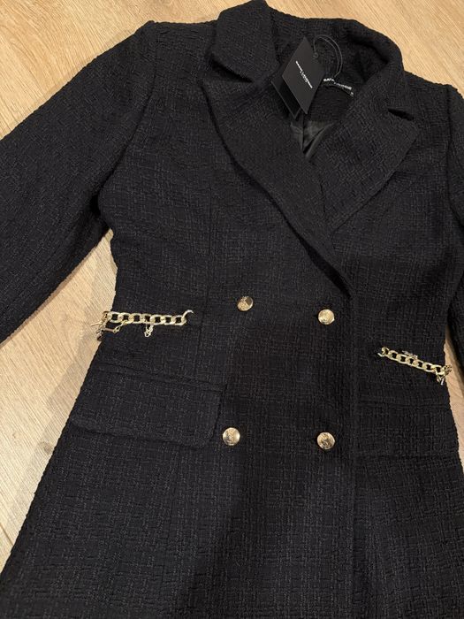 Черна елегантна рокля Saint Laurent