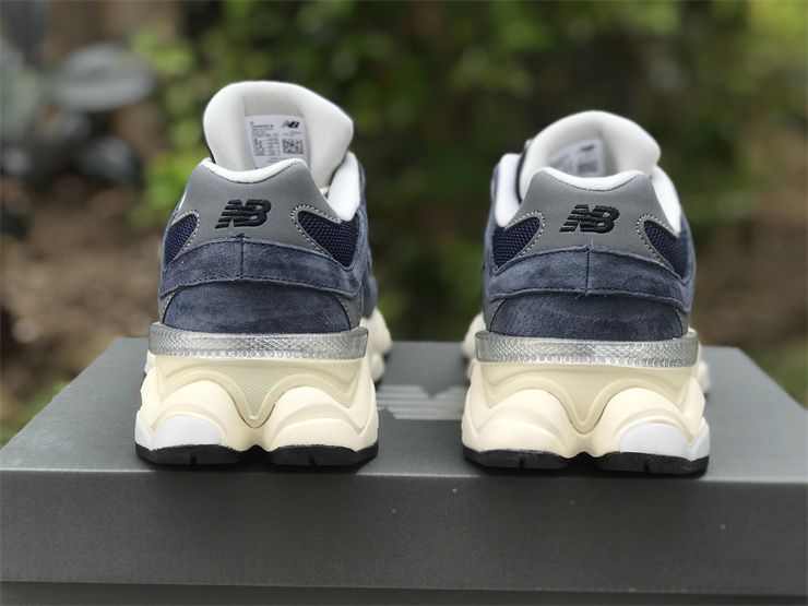 New Balance 9060 Navy White Full Box