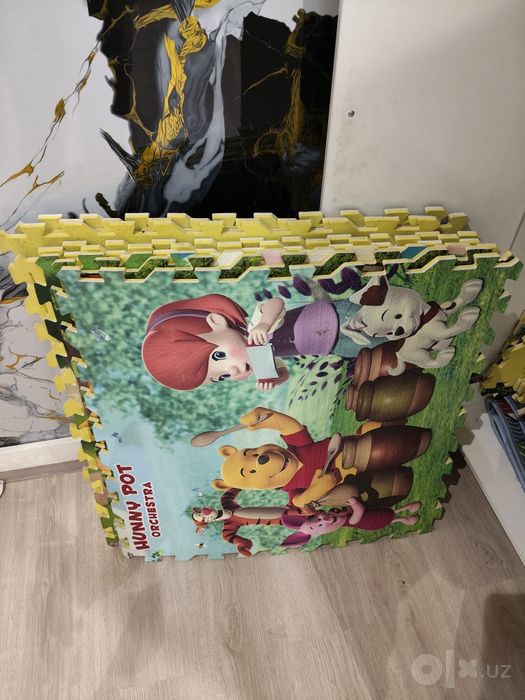 Tatami 1 sm qalinlikdagisi. 100x100 uzunlikda ishlatilgan lekn yaroqli