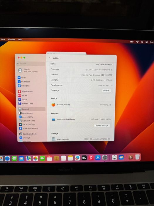 MacBook Pro (13-inch, 2017, 2x TB3)