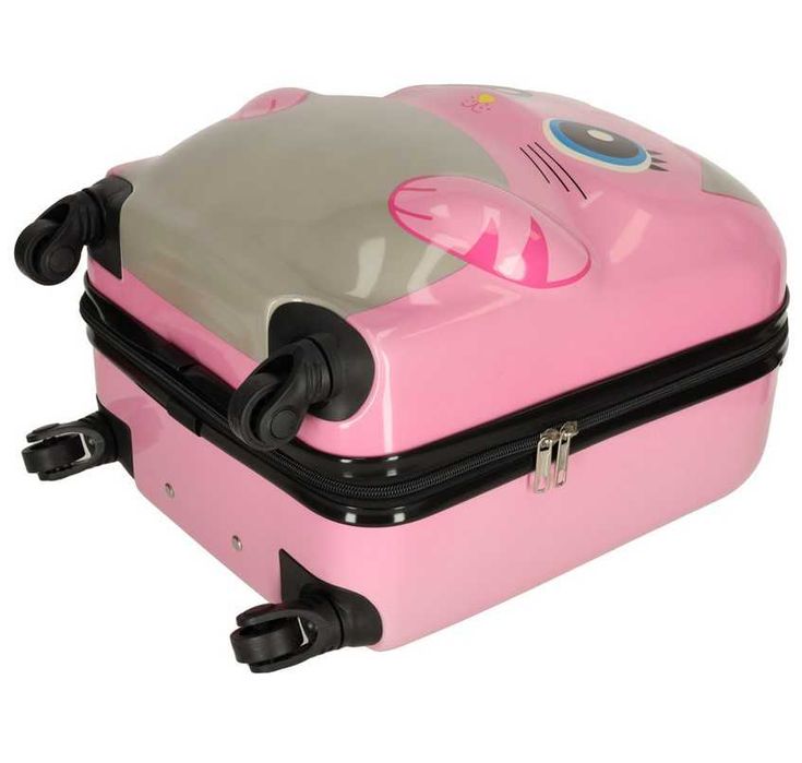 Детски твърд куфар за пътуване Лъв или Коте