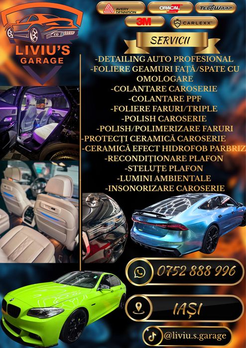 Detailing, Folieri geamuri, Colantari, Retapitare plafon