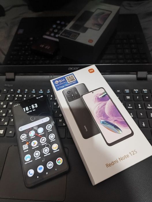 Редми ноте 12S 12+6/256 black