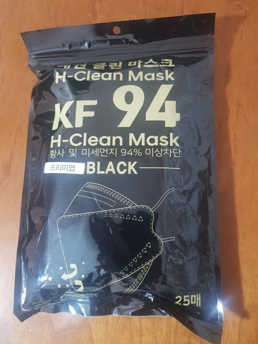 Маски корейские (черные и серые)зашита  KF94, пыль,вирус итп нет влаги