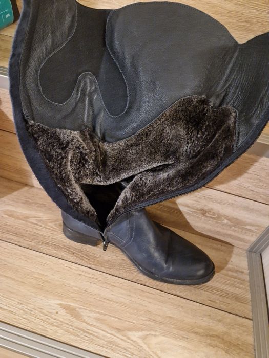 Топли ботуши естестева кожа