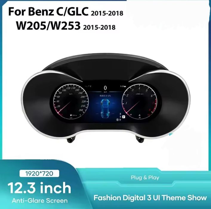 Bord digital ceasuri Mercedes C class W205 GLC