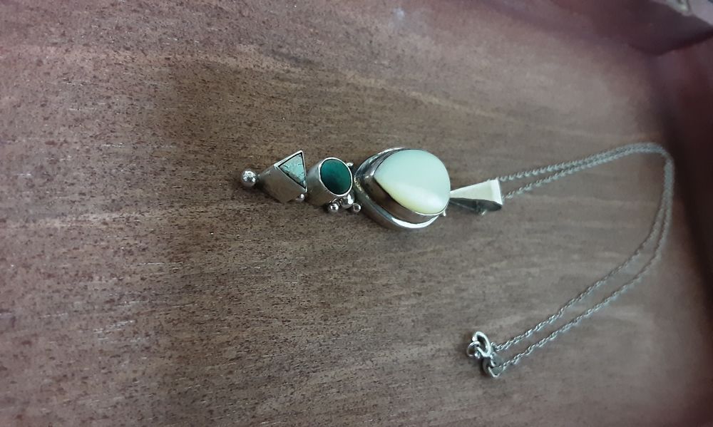 Colier argint cu pietre