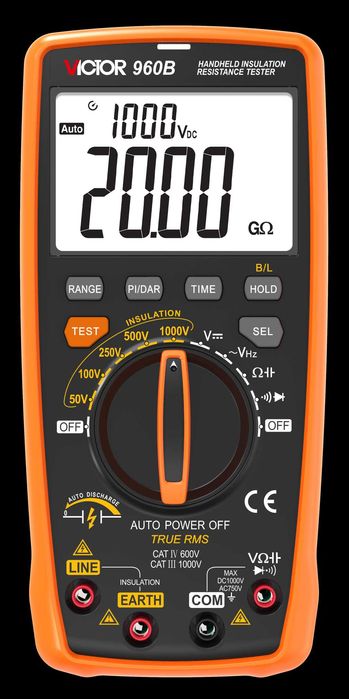 Tester pt. rezistenta de izolatie, Snakol SK-505A și Victor 960B. Megohmetru + multimetru