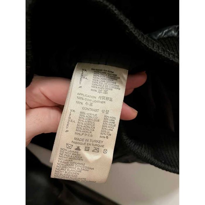 DIESEL, geaca bomber din piele, marime S