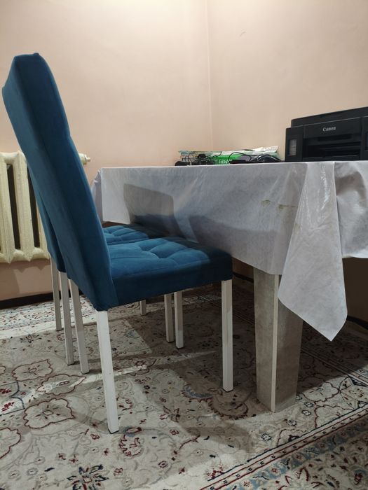 стол 2×1 ,  2 орындықпен, стул, стулья