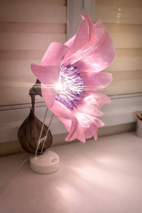 Нощна лампа, арт, хенд мейд