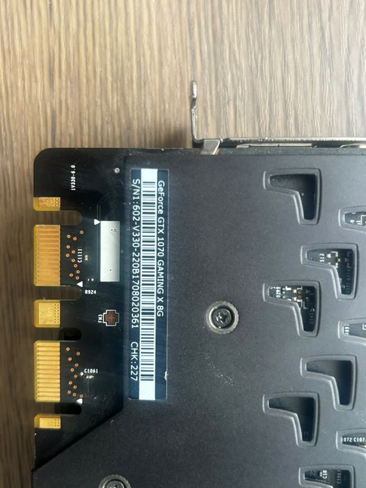 Placă video MSI GeForce GTX 1070 Gaming X 8GB - Stare impecabilă