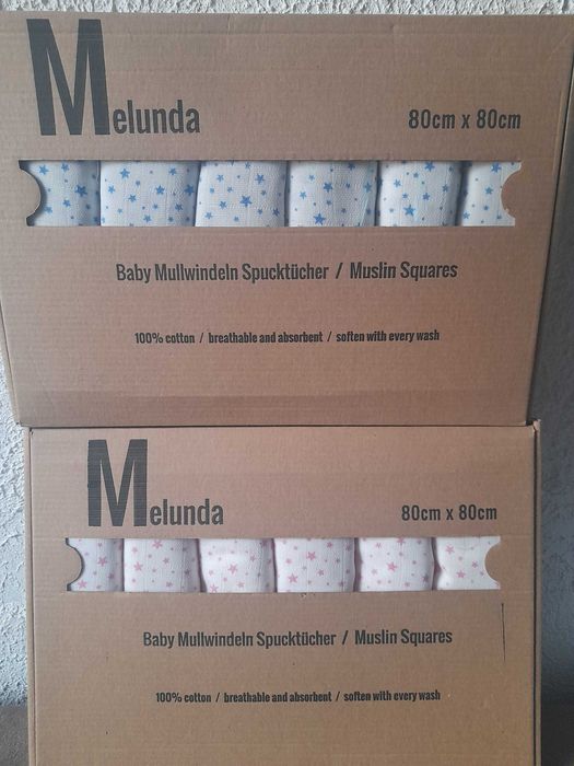 Новые наборы пеленок муслиновых. 6 шт. в наборе