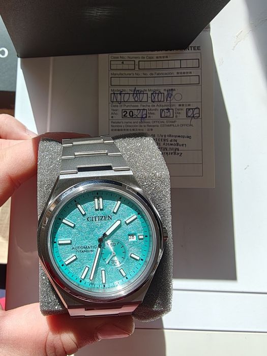 Citizen Tsuyosa Titanium automatic 41 mm nou cu garanție