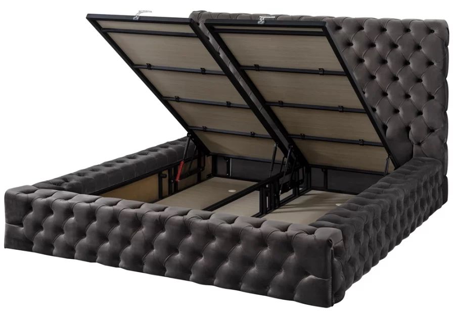 Тапицирано легло Diva Платинено Сиво