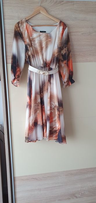 Rochie elegantă  din mătase,mărimea 48