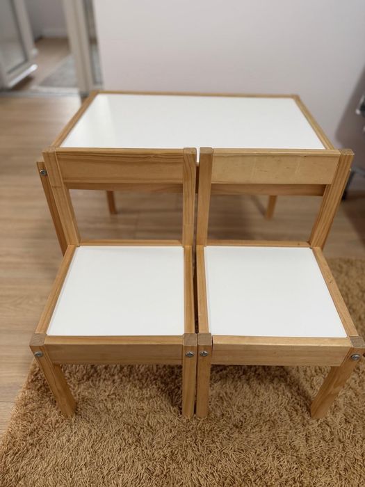 Masă pentru copii + 2 scaune Ikea