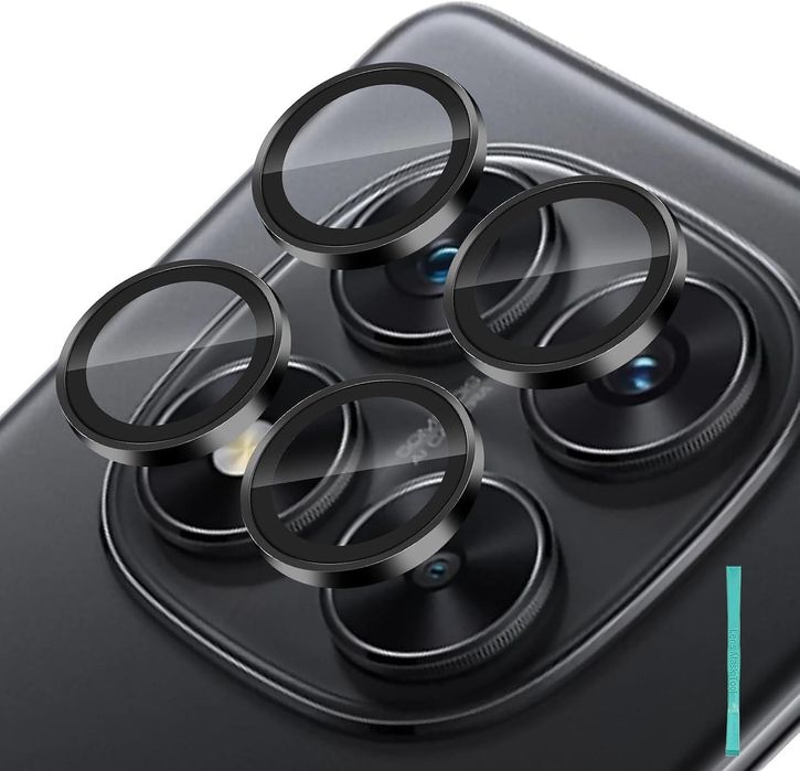 Стъклен протектор за камера тип рингове за xiaomi redmi note 14 pro 5g