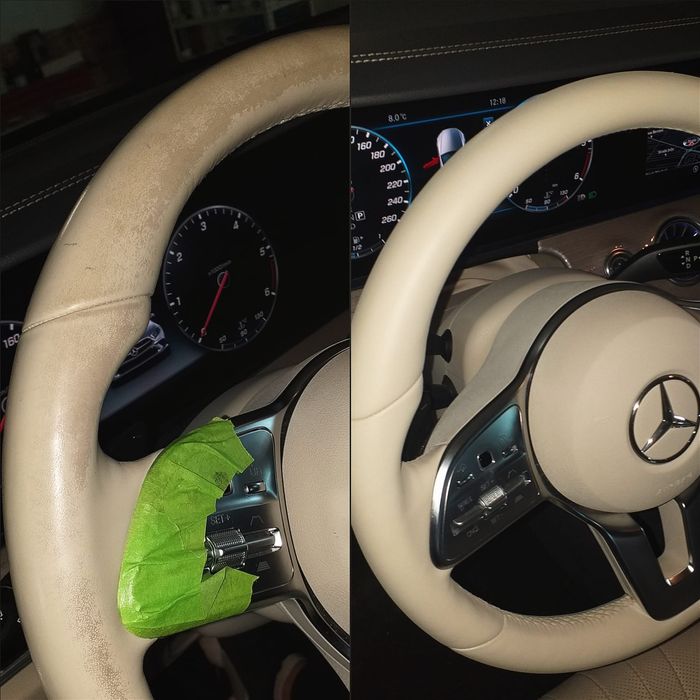 Reconditionare Interior Piele Auto prin Vopsire Scaune Volane Cotiere