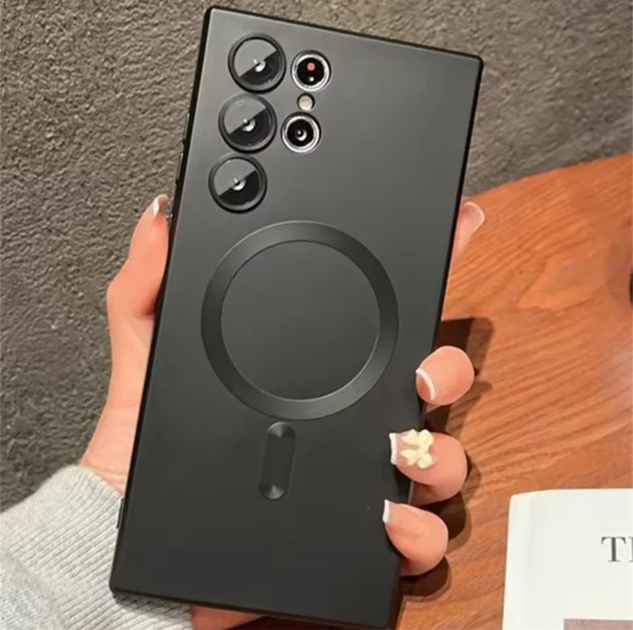 Husa Magsafe TPU Ultra Slim Neagra - Samsung S25 S25 PLUS S25 ULTRA