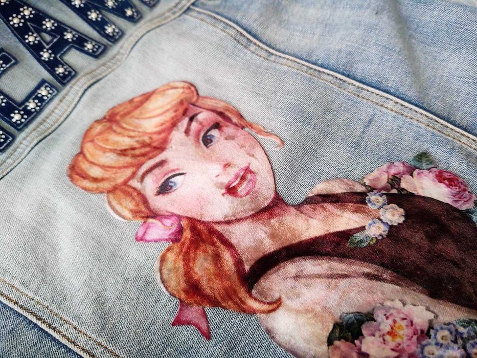 Monnalisa - дънки и яке, р. 6-7 г.