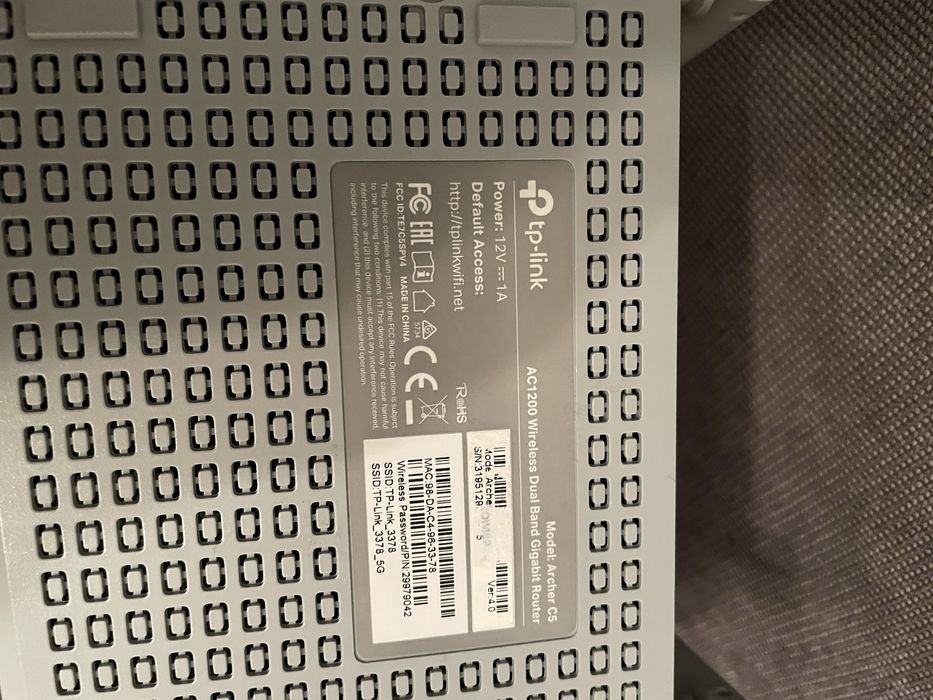 Router tp-link archer C5 AC1200