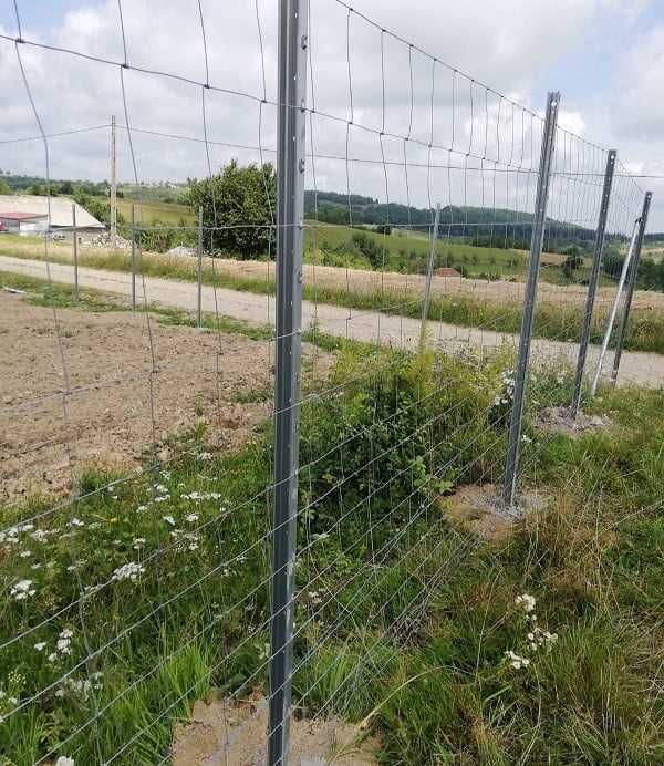 Stalp gard zincat NOU cu carlige