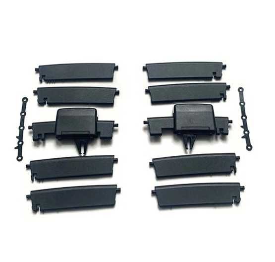 Заден въздуховод ЧЕРНО Mercedes-Benz W166 ML GL GLS GLE щипки климатик