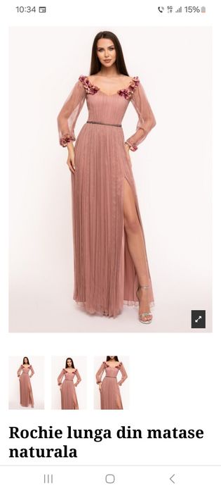 Rochie mătase Ginette