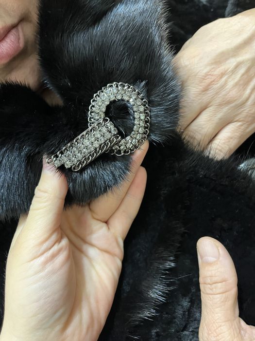 Шуба из мутона, натуральная