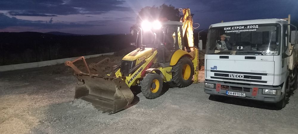 Услуги с багер, фадрома,валяк,четриосни самосвали БИК-СТРОЙ ЕООД