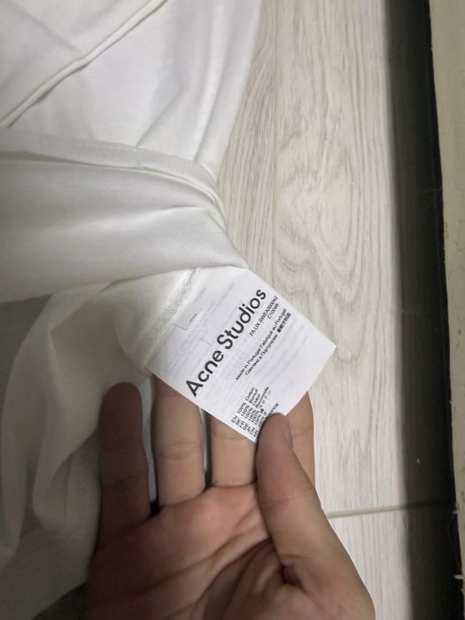 Vand bluza alba Acne Studios STOCKHOLM