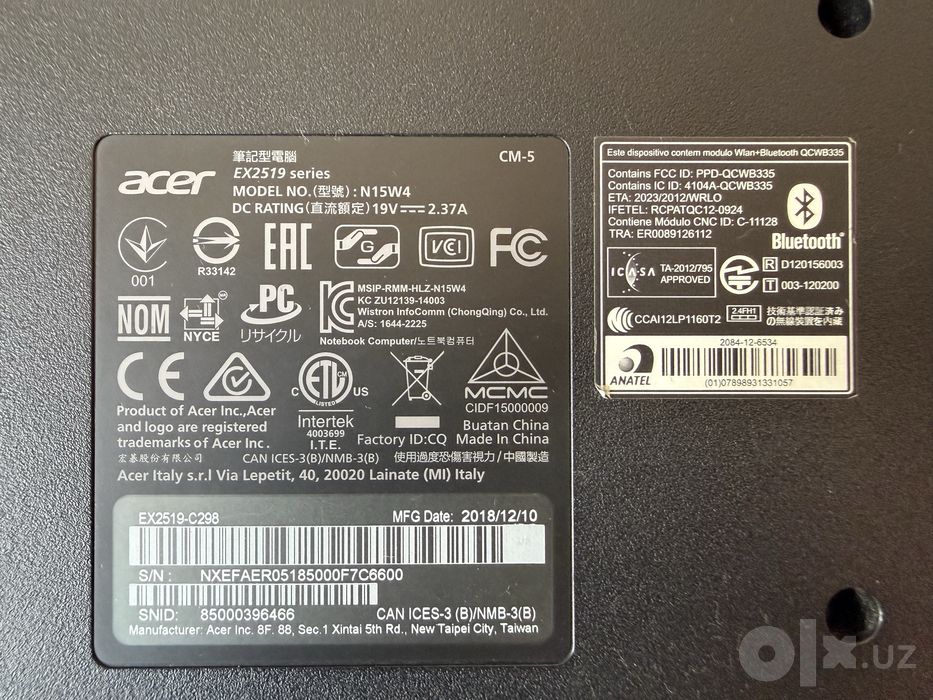 Acer ofisnoy noutbuk