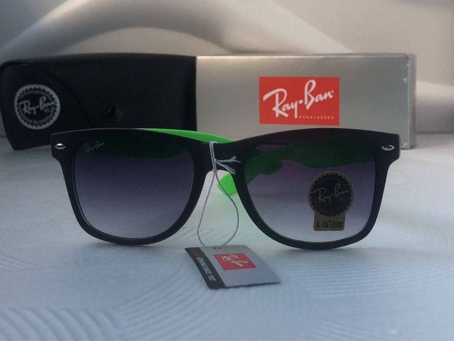 мъжки слънчеви очила сигнално зелени дръжки 2140