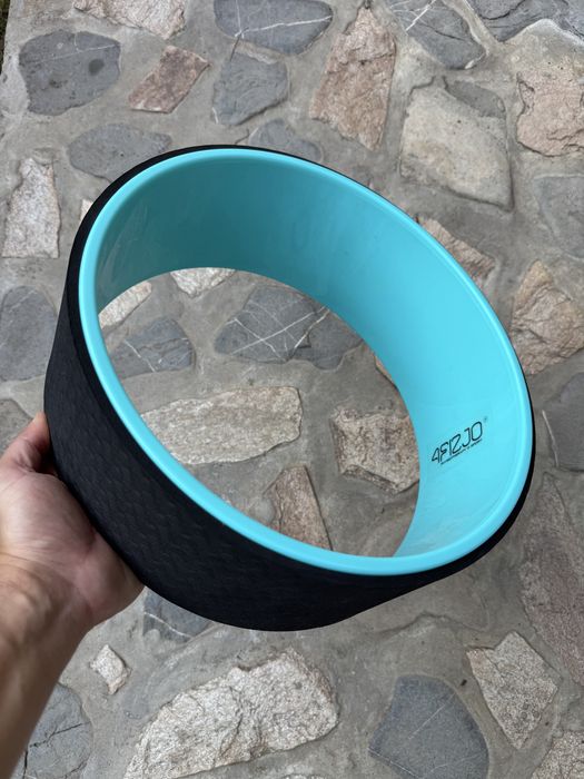 Roata de yoga Dharma 4FIZJO, Diametru 32.5 cm, Strat antiderapant